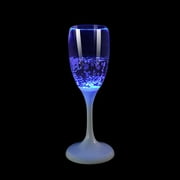 Vikakiooze LED Wine Champagne Flute Glasses,Colored Plastic Champagne Flutes Drinking Glasses Glow in the Dark Colorful Glowing Cups for Birthday Christmas Halloween Weddings Gifts